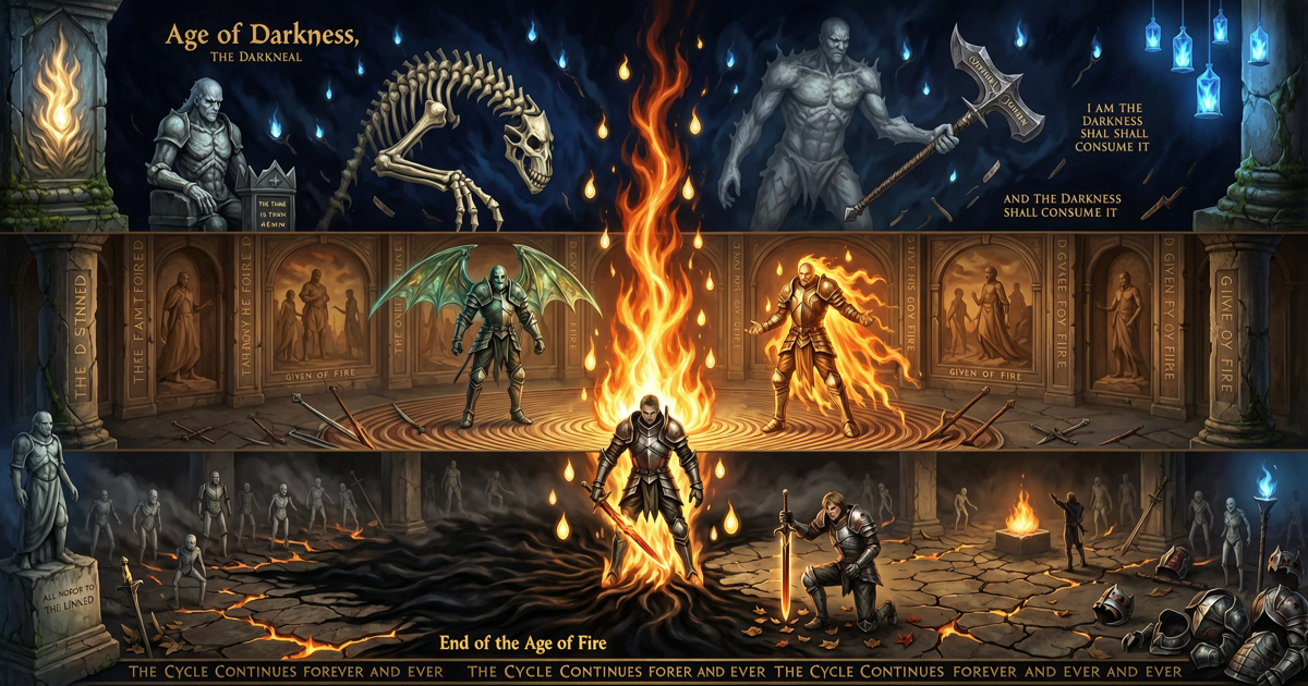 Dark Souls 3 Lore: The Tragic Cycle of Fire and Dark Explainer